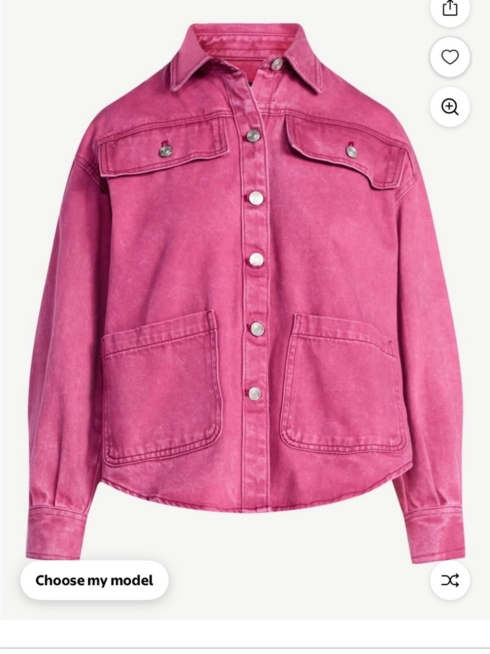 Women's Pink Jean Jacket